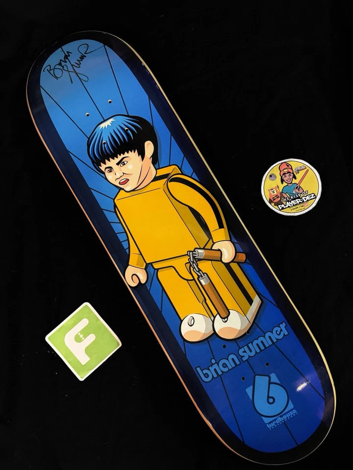 Brian Sumner Signed Birdhouse Autographed Skateboard Deck Bruce Lee Lego Man