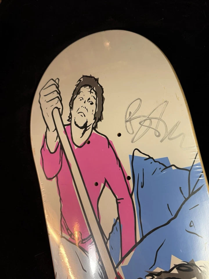 Bam Margera Signed HIM Plunger Autographed Skateboard Deck Element CKY