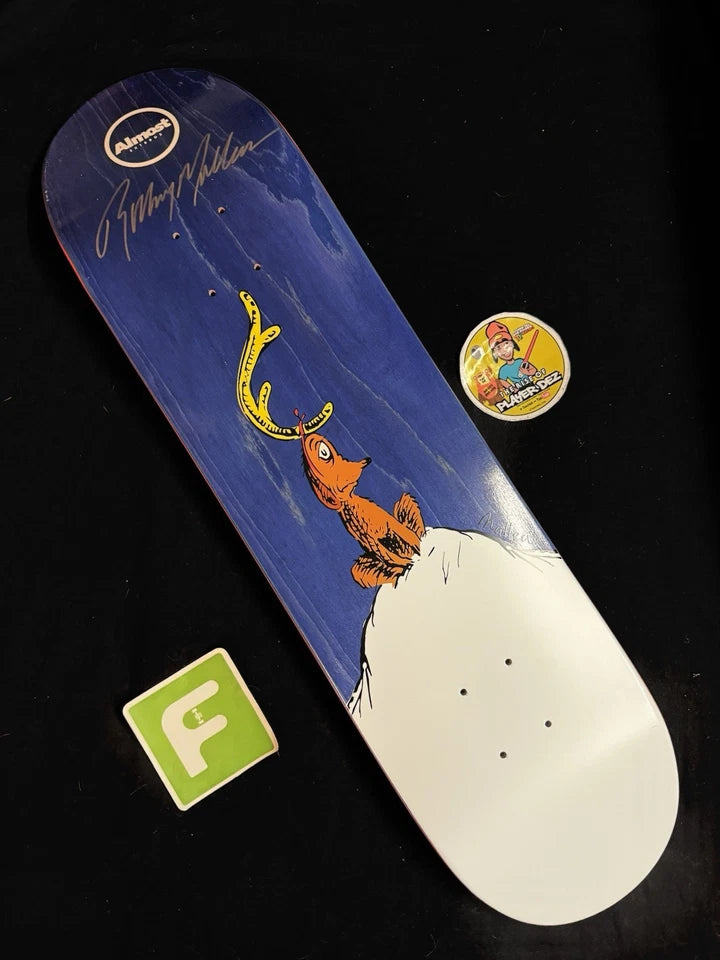 Signed Rodney Mullen Dr. Seuss Cat Hat Mutt Almost Skateboard Deck