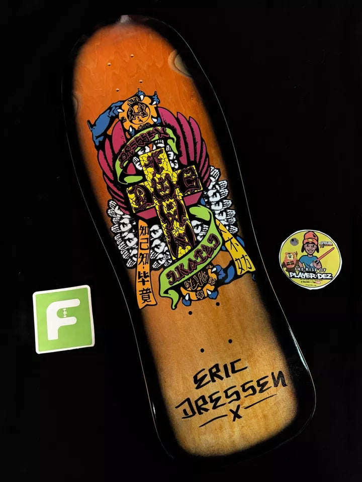 Signed Eric Dressen Autographed Skateboard Deck Orange Dogtown Skates