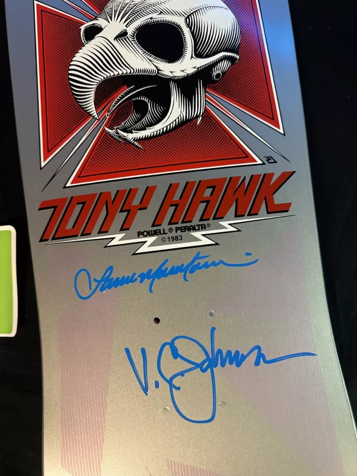 Signed Bones Brigade Series 12 Tony Hawk Autographed Skateboard Deck COA VC Johnson PSA