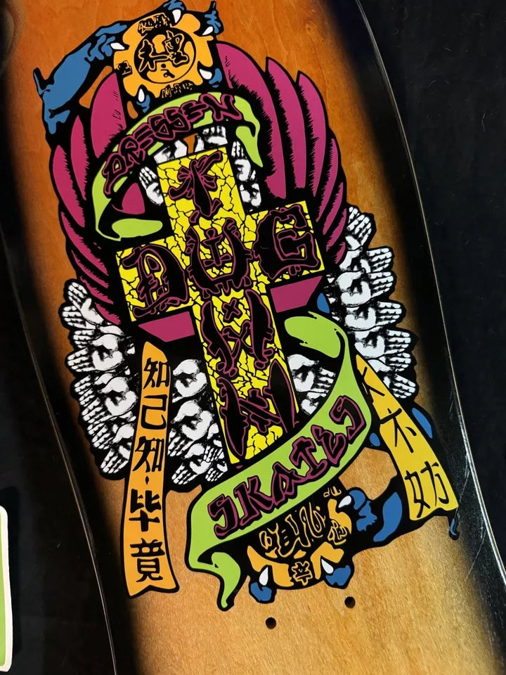 Signed Eric Dressen Autographed Skateboard Deck Orange Dogtown Skates