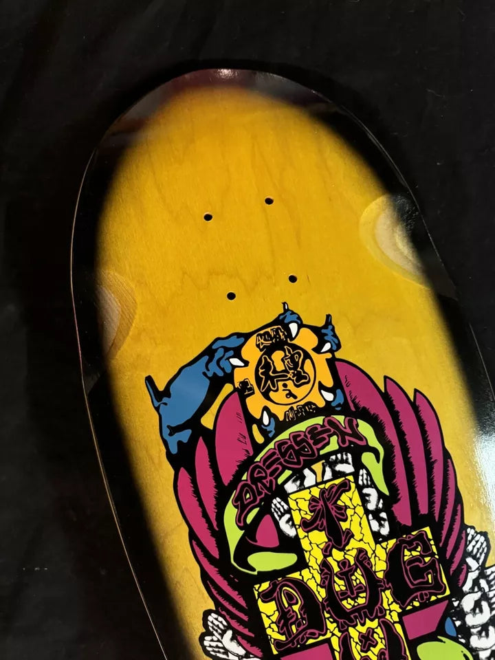Signed Eric Dressen Autographed Skateboard Deck Yellow Dogtown Skates