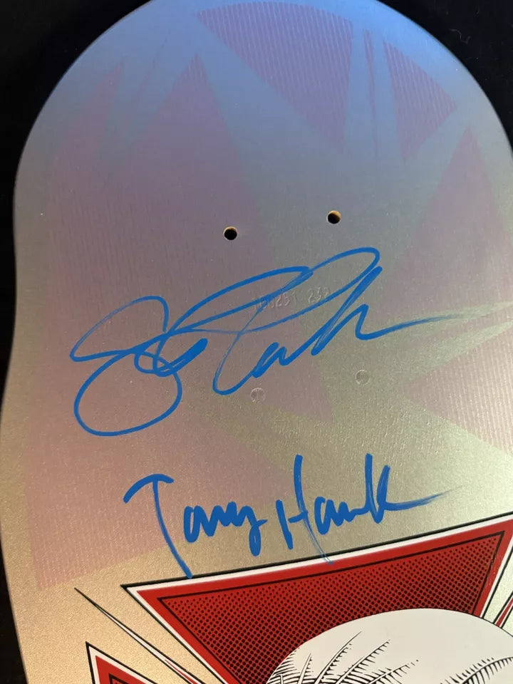 Signed Bones Brigade Series 12 Tony Hawk Autographed Skateboard Deck COA VC Johnson PSA
