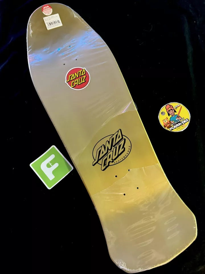 Signed Steve Alba SALBA Autographed Skateboard Deck Santa Cruz Gold Witch Doctor