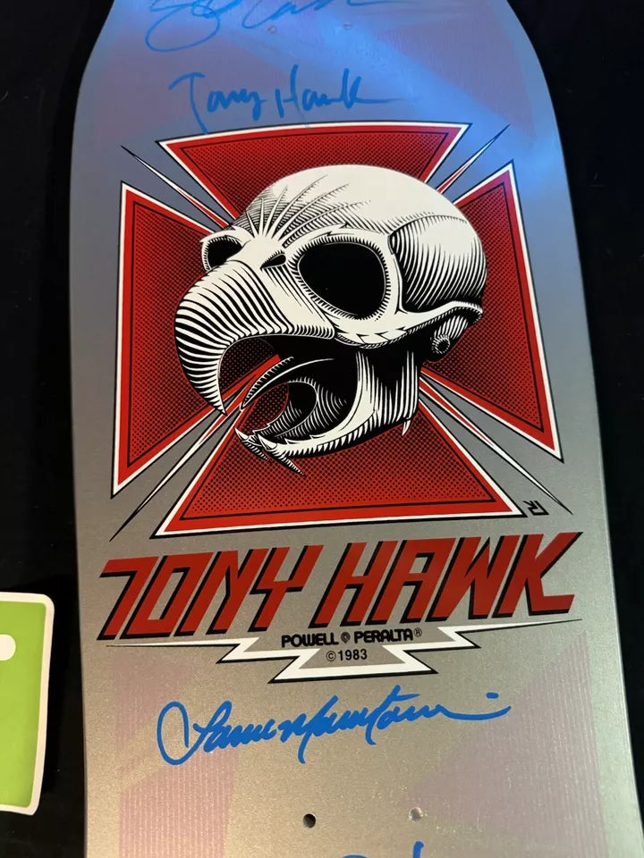 Signed Bones Brigade Series 12 Tony Hawk Autographed Skateboard Deck COA VC Johnson PSA