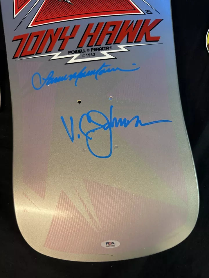 Signed Bones Brigade Series 12 Tony Hawk Autographed Skateboard Deck COA VC Johnson PSA