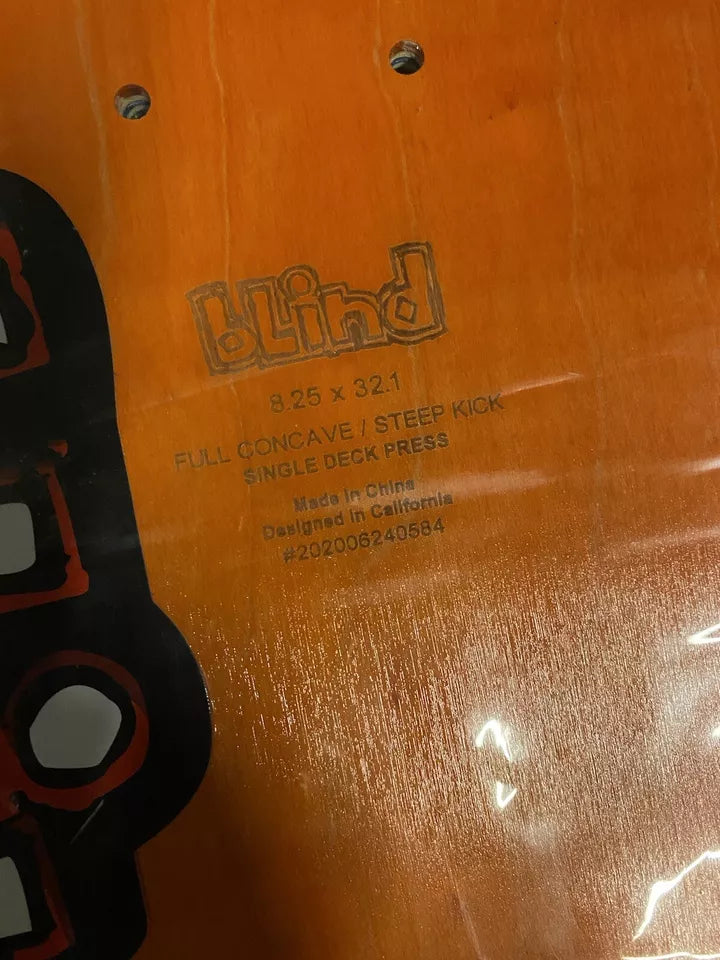Signed TJ Rogers Autographed Skateboard Deck Blind Reaper Electric Chair