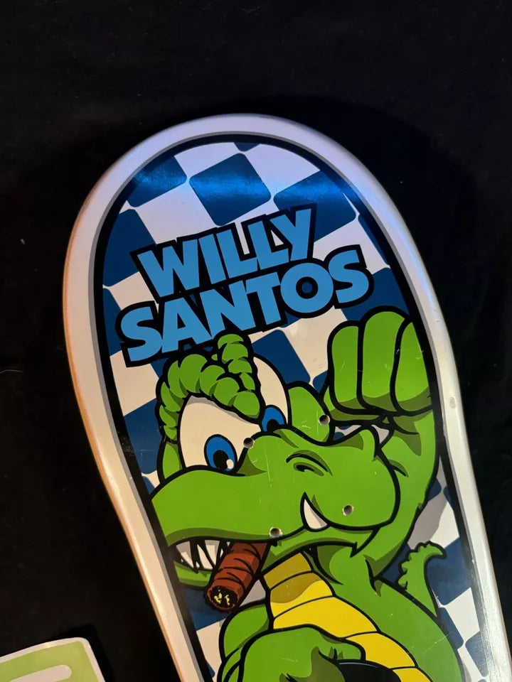 Signed Willy Santos Autographed Skateboard Deck Heath Kirchart Tony Hawk Birdhouse
