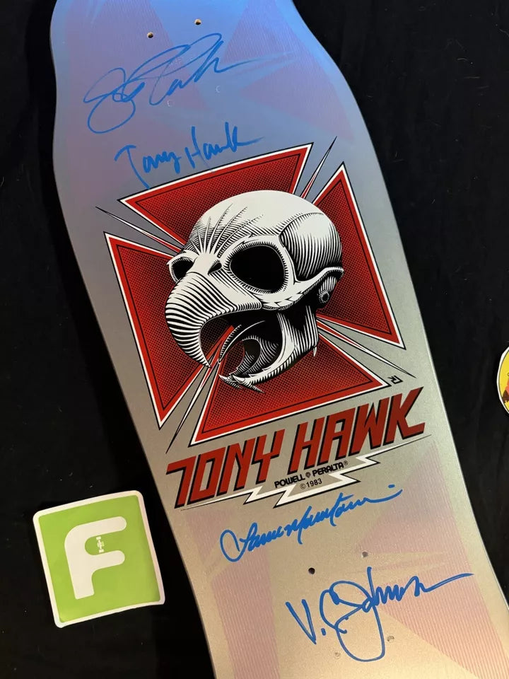 Signed Bones Brigade Series 12 Tony Hawk Autographed Skateboard Deck COA VC Johnson PSA