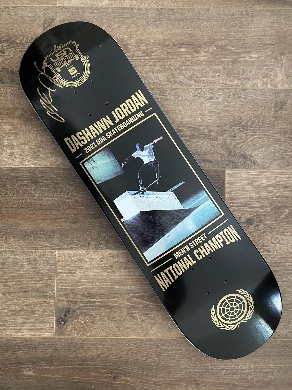 Signed Dashawn Jordan USA Autographed Skateboard Deck Berrics