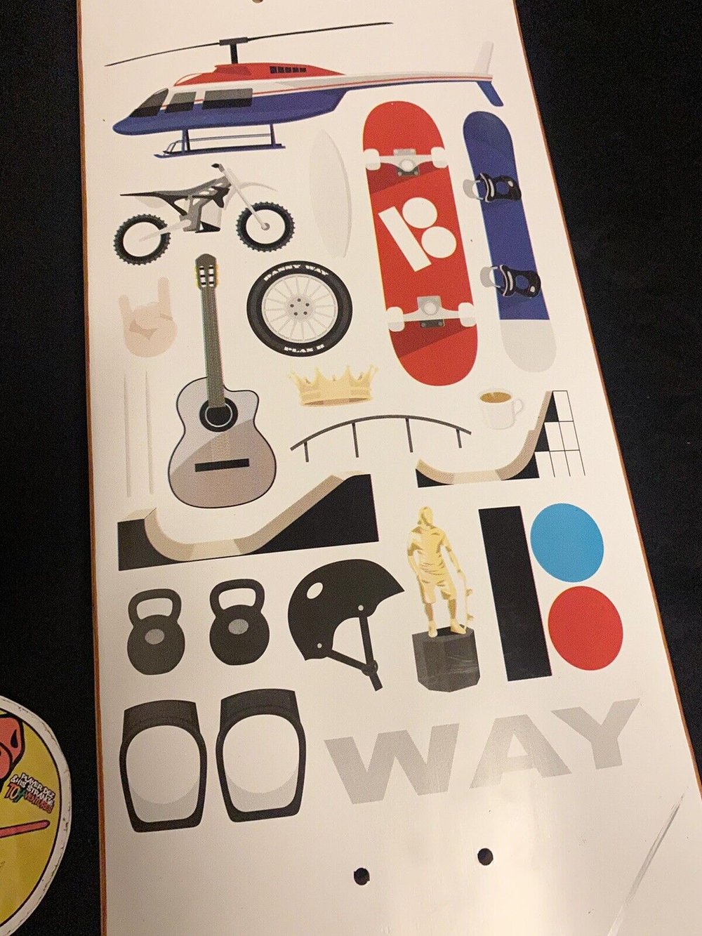 Signed Danny Way Plan B Autographed Skateboard Deck Helicopter Skatepark