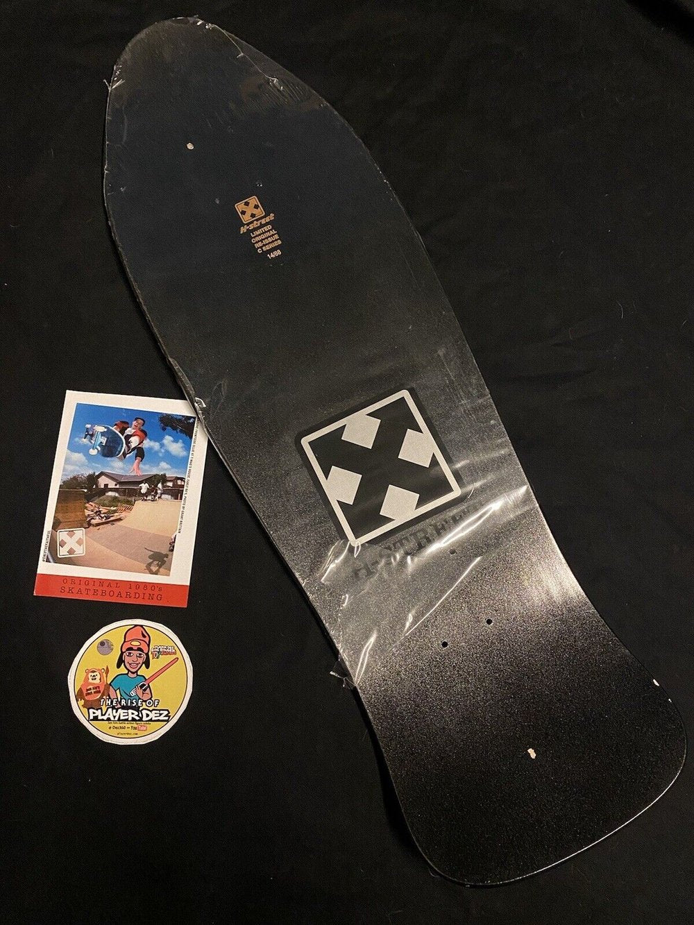 Signed Danny Way Limited Edition Autographed Skateboard Deck H Street Blackhole Shaped Black Pearl