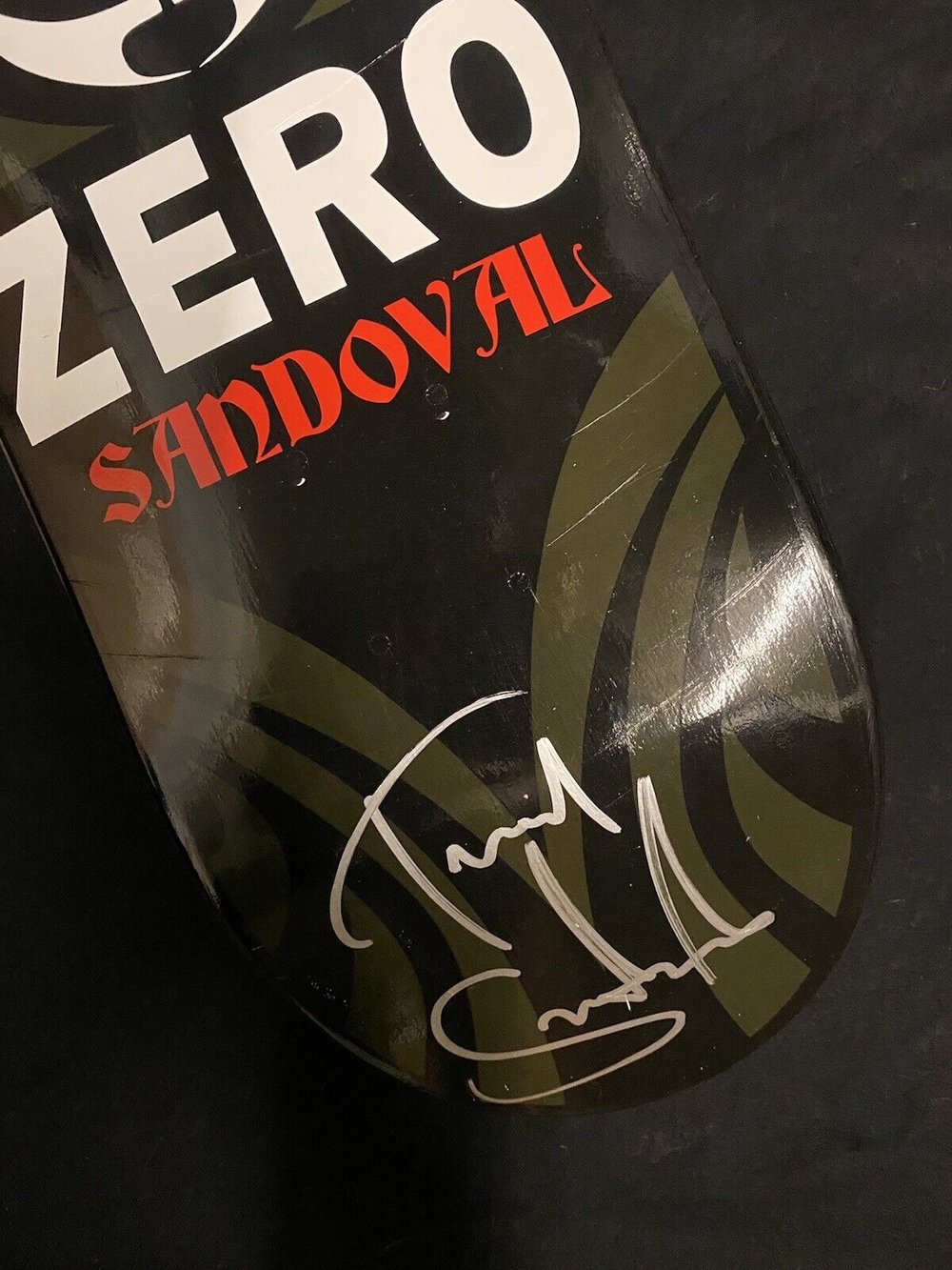 Signed Tommy Sandoval Zero Autographed Skateboard Deck Vintage Wrestling Luchador