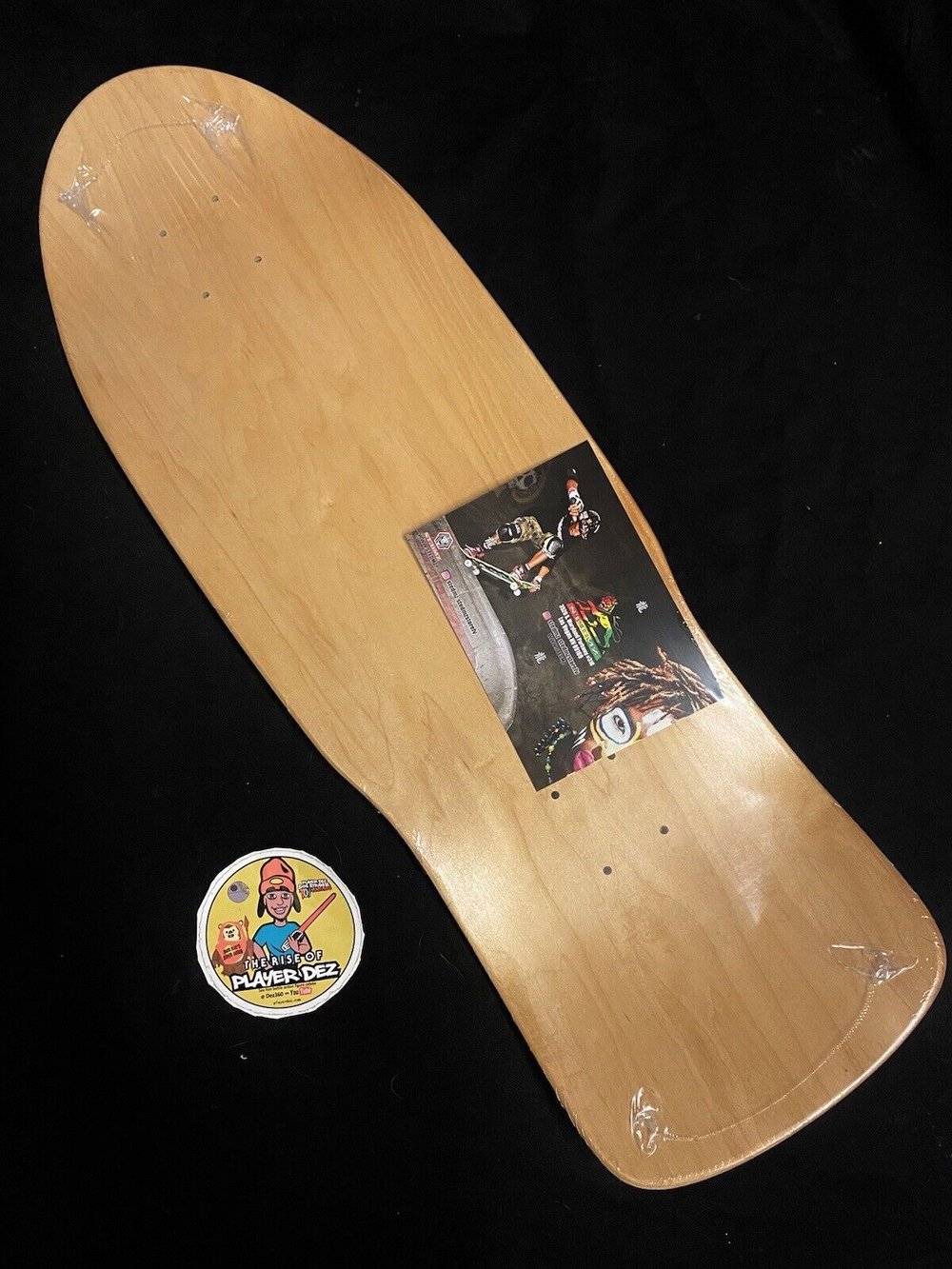 Signed Steve Steadham The Joker Grey Shaped Autographed Skateboard Deck