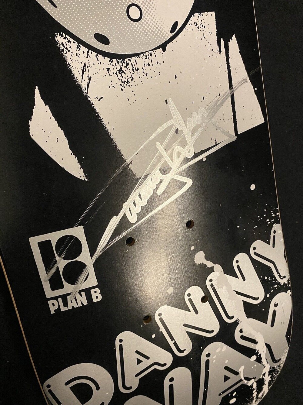 Signed Danny Way Plan B Killer Autographed Skateboard Deck Hannibal Mask