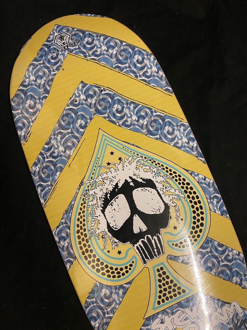 Signed Steve Steadham Autographed Skateboard Deck Aces Card Hall of Fame