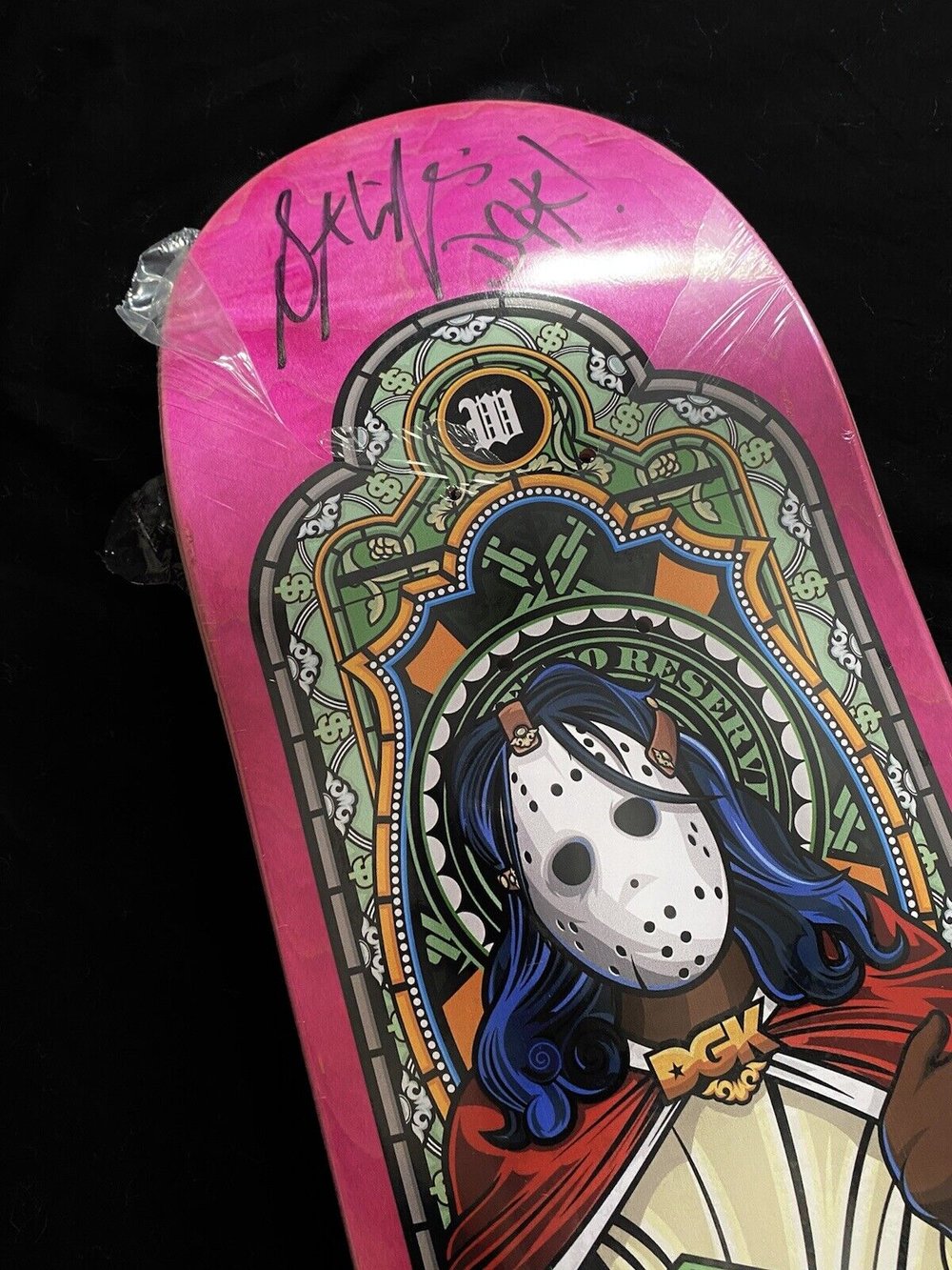 Signed Stevie Williams DGK Autographed Skateboard Deck Dirty Ghetto Disciple Kids