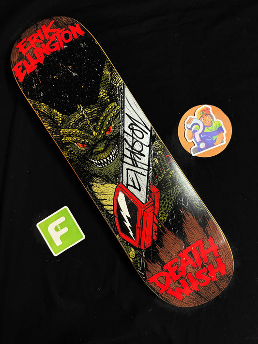 Erik Ellington Signed Deathwish Gremlins Autographed Skateboard Deck