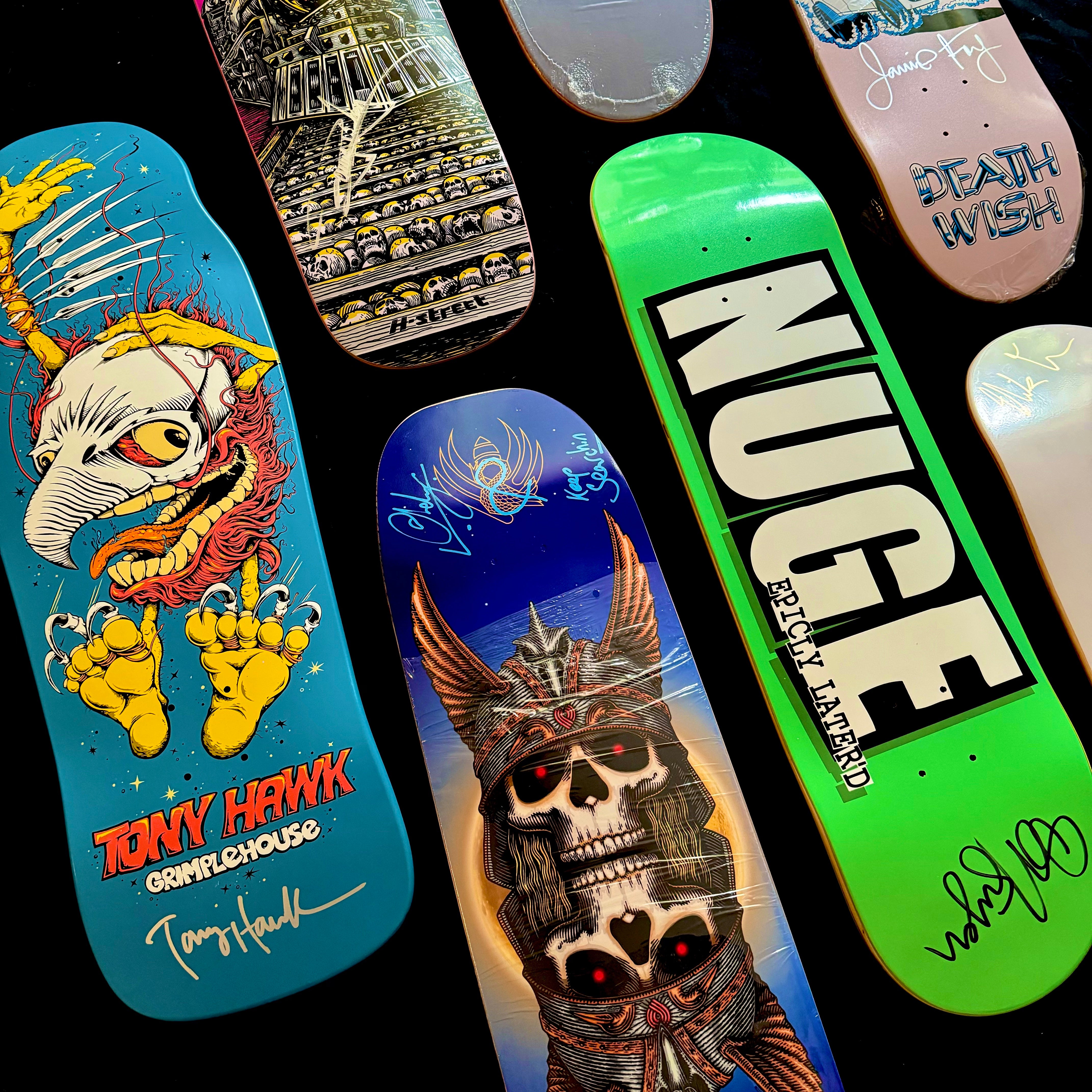 Autographed Skateboard Strangelove Clyde Singleton Guest Deck