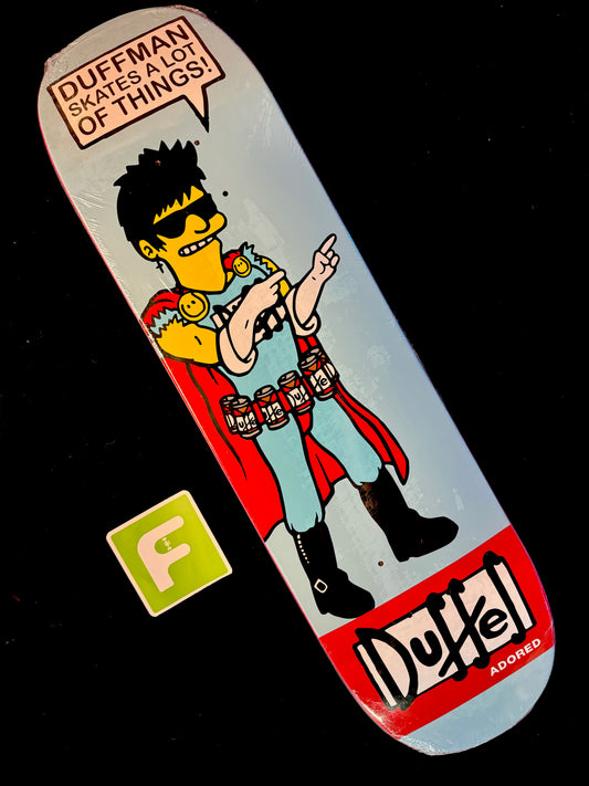 Signed Corey Duffel Autographed Skateboard Deck Adored Simpsons Duffman