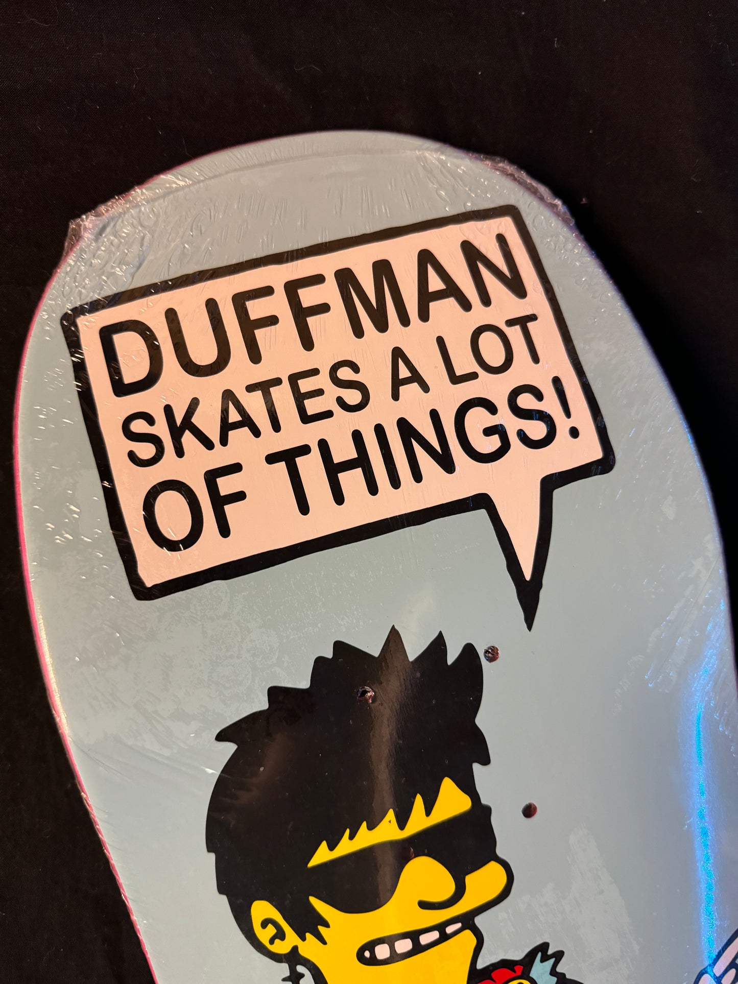 Signed Corey Duffel Autographed Skateboard Deck Adored Simpsons Duffman