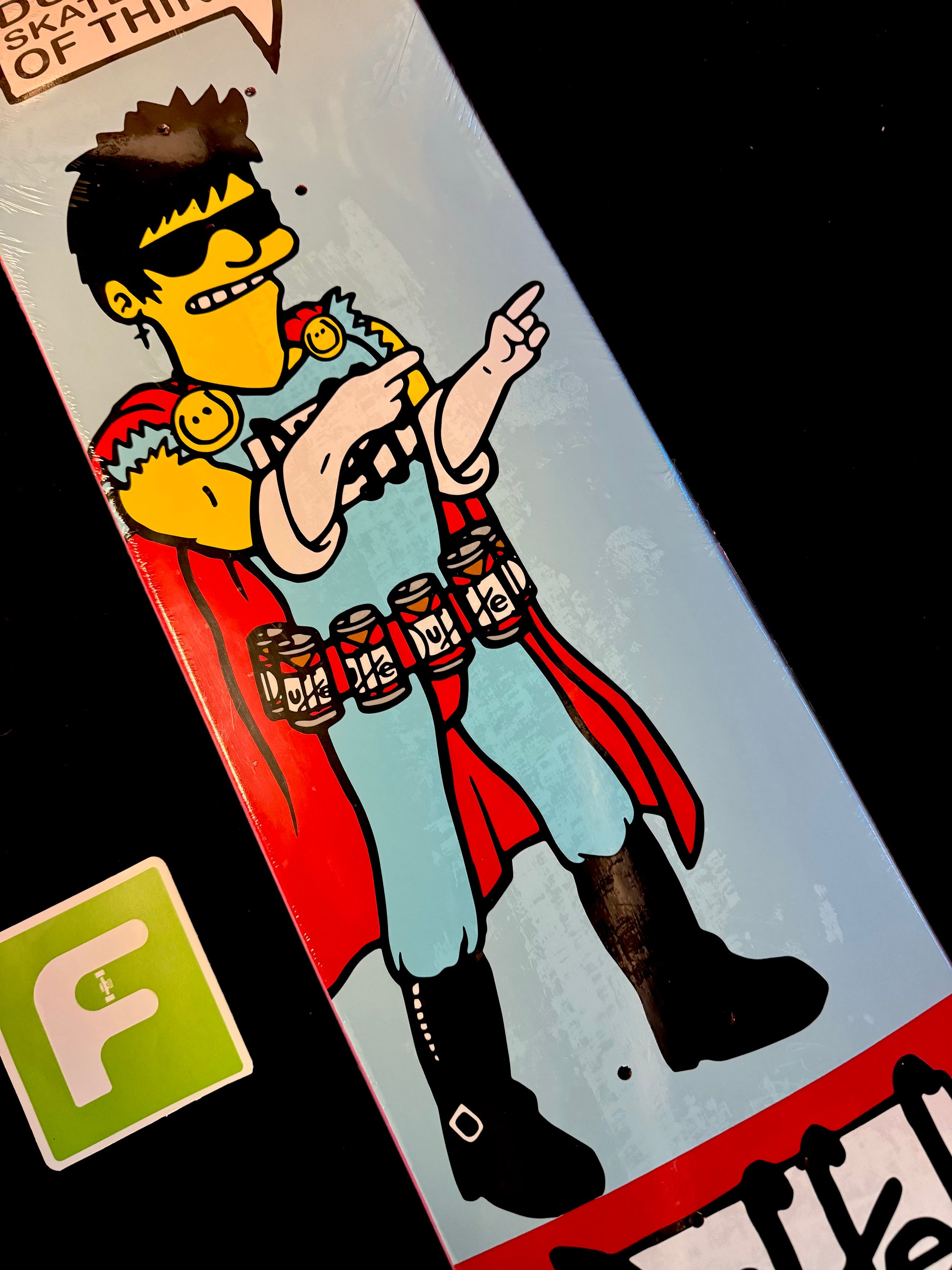Duffma Signed Corey Duffel Autographed Skateboard Deck Adored Simpsons Duffma ...