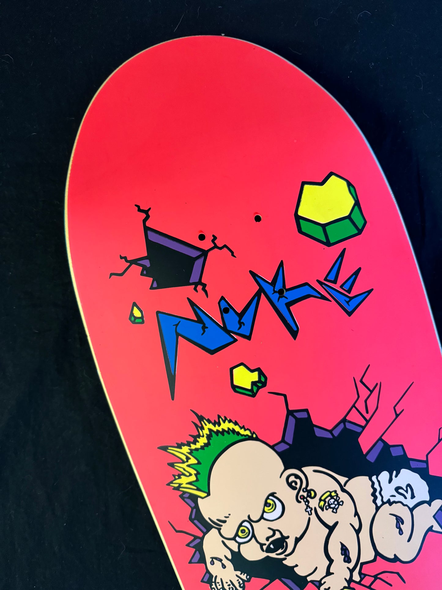 Signed Danny Way Nuke Baby Pink Screened Blind Autographed Skateboard Deck