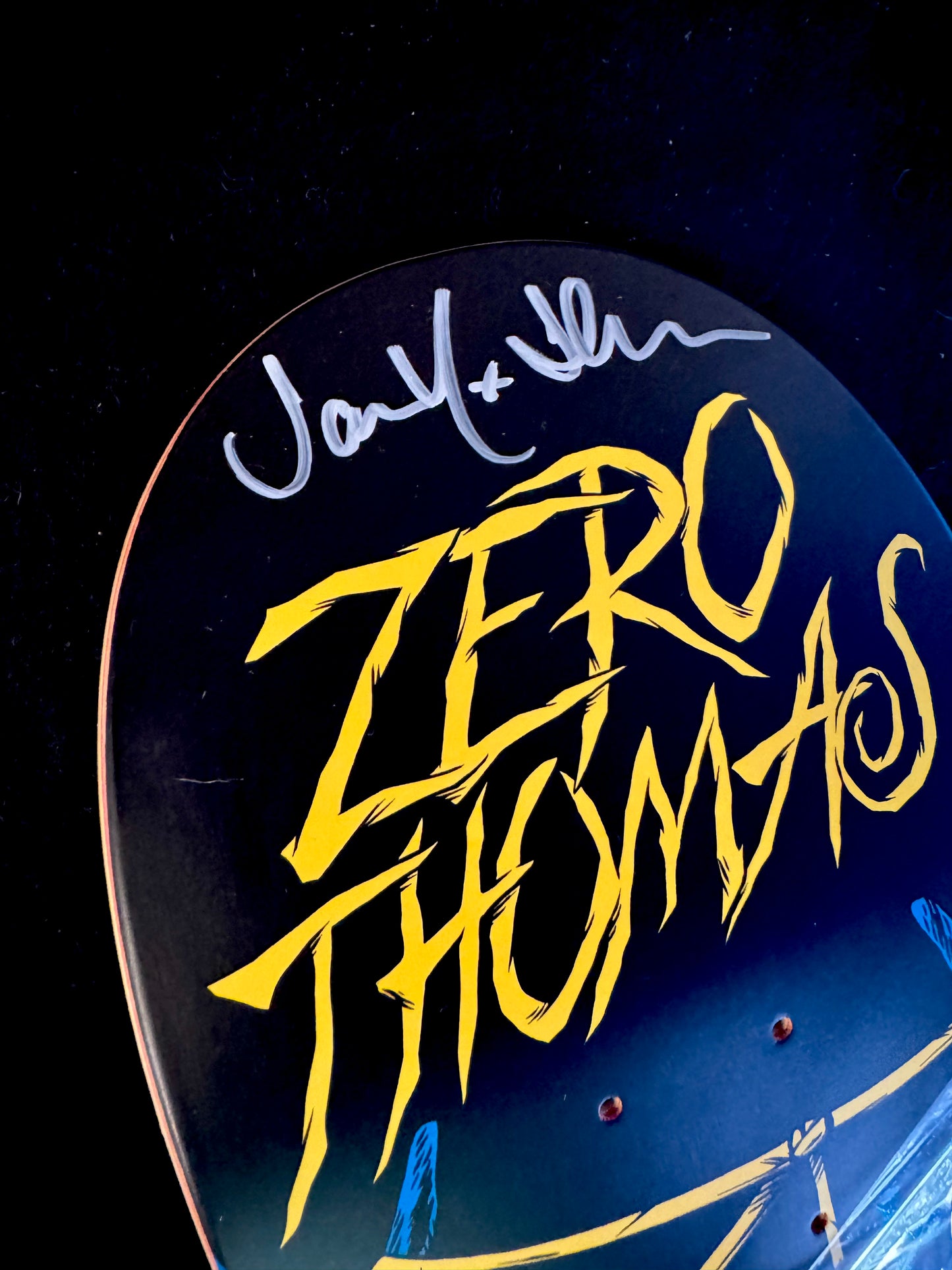 Signed Jamie Thomas Blacklight Zero Autographed Skateboard Deck 8.25