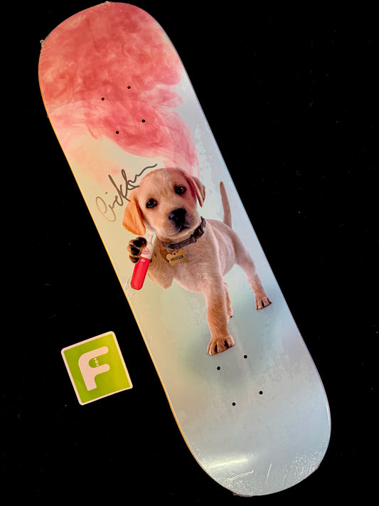 Signed Eric Koston Autographed Skateboard Deck Vaping Puppy Dog Skate Mental Anderson