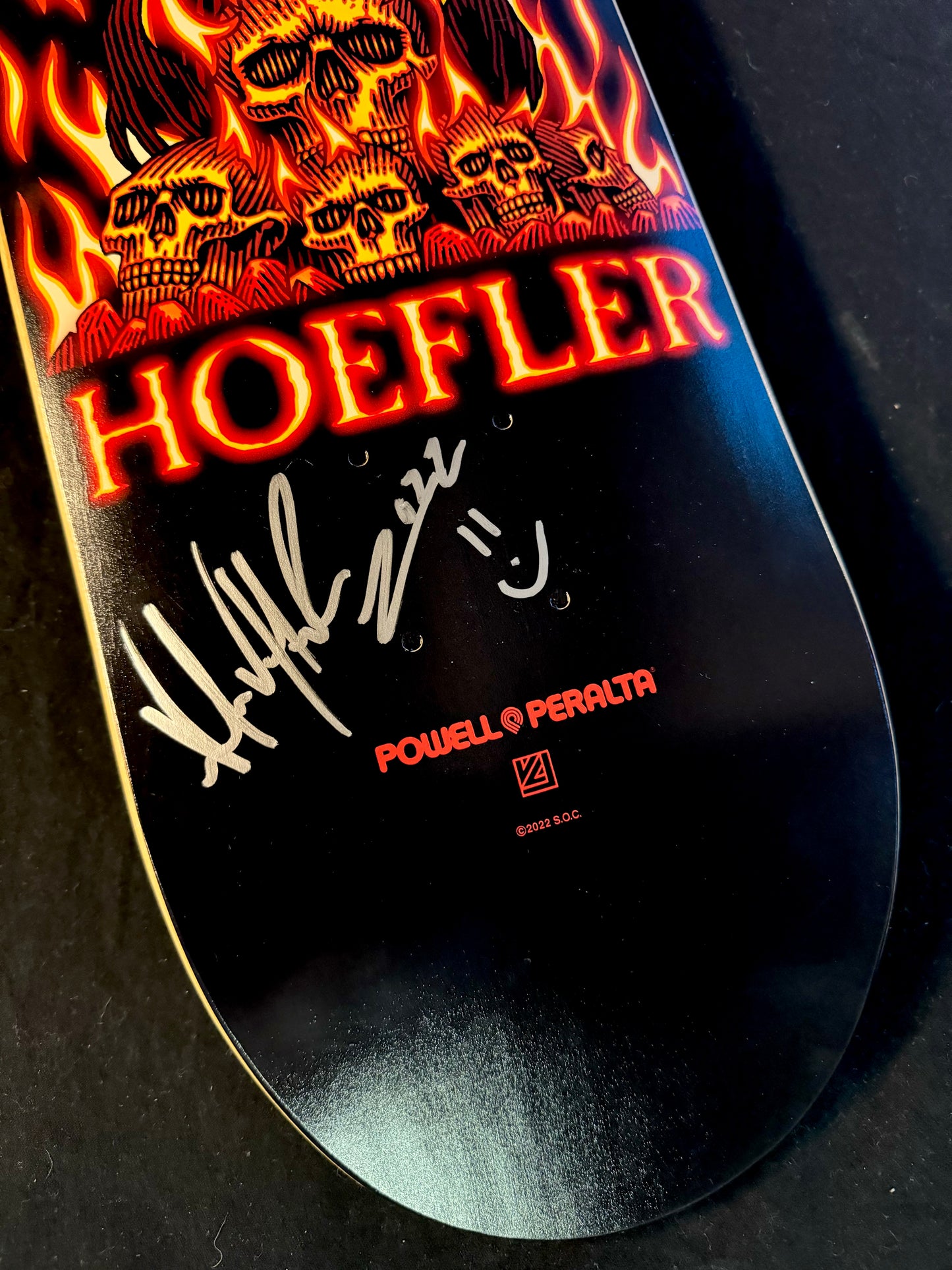 Signed Kelvin Hoefler Autographed Skateboard Deck Phoenix Powell Peralta 8.25