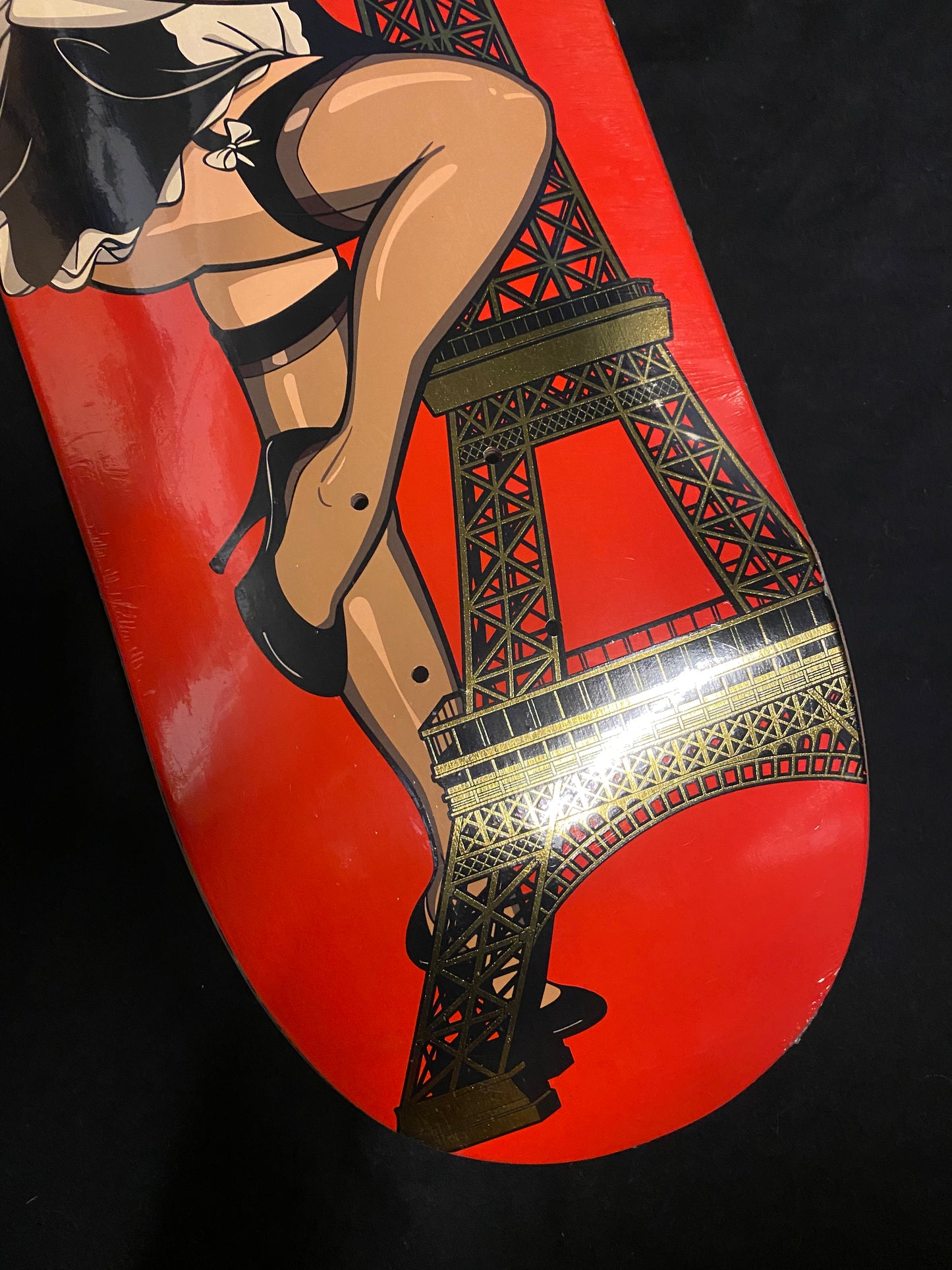 Signed Bastien Salabanzi Eiffel Tower Primitive Autographed Skateboard Deck