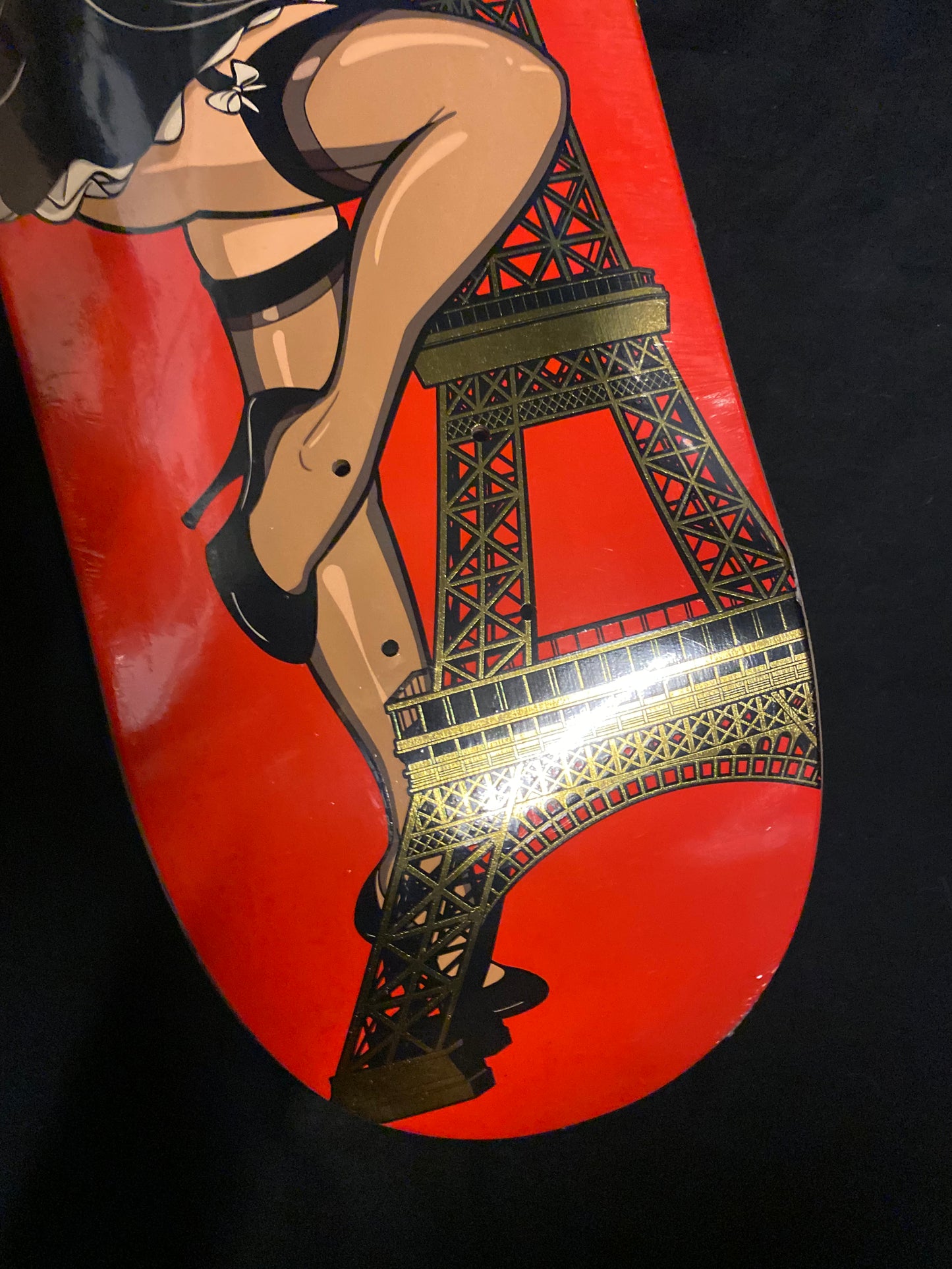 Signed Bastien Salabanzi Eiffel Tower Primitive Autographed Skateboard Deck