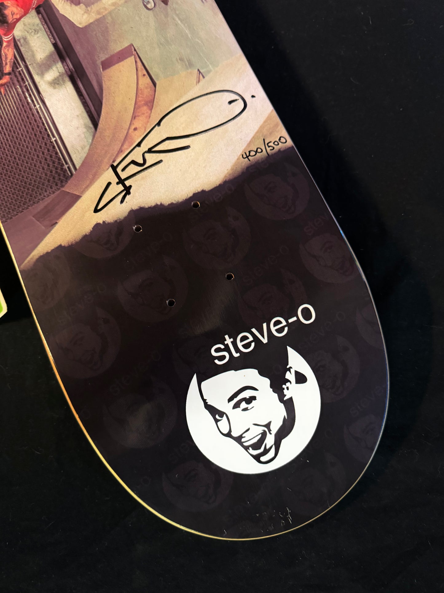 Signed Tony Hawk SteveO Double Wall Ride Autographed Skateboard Deck