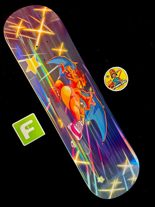 Monstars The Zard 2 Parallel Holofoil Skateboard Deck