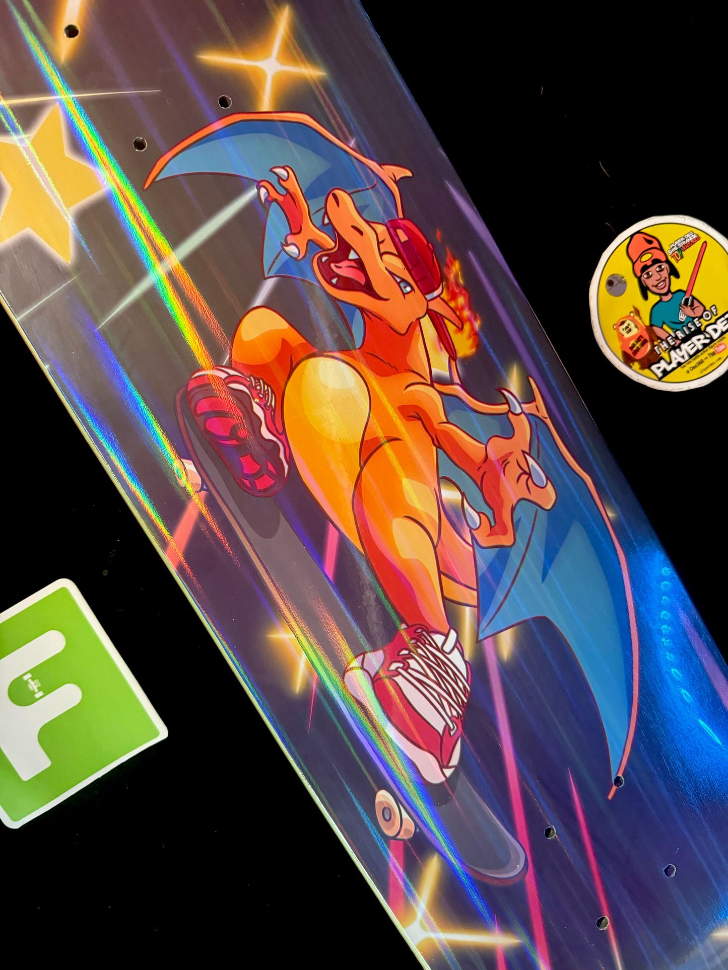 Monstars The Zard 2 Parallel Holofoil Skateboard Deck