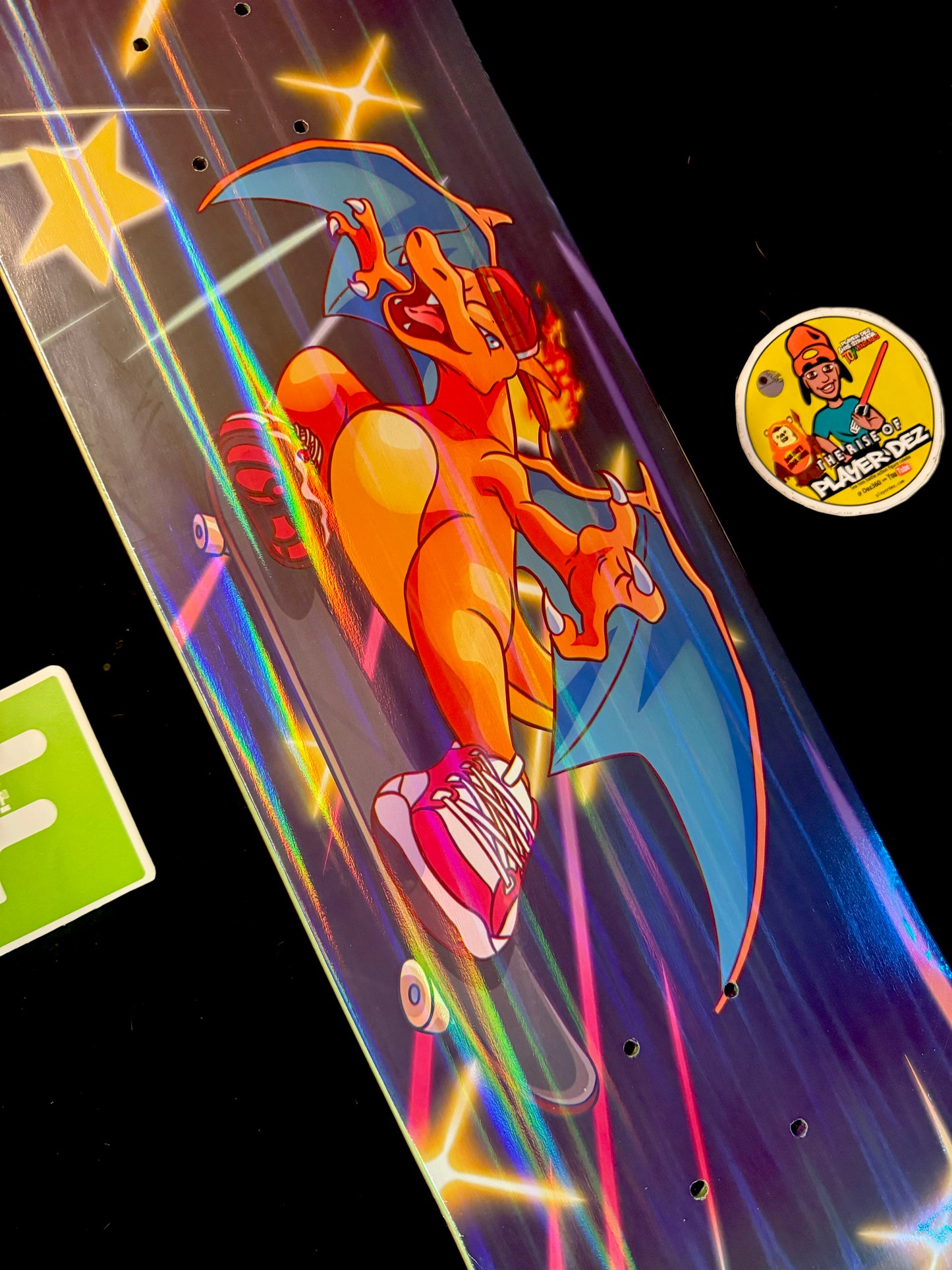 Monstars The Zard 2 Parallel Holofoil Skateboard Deck