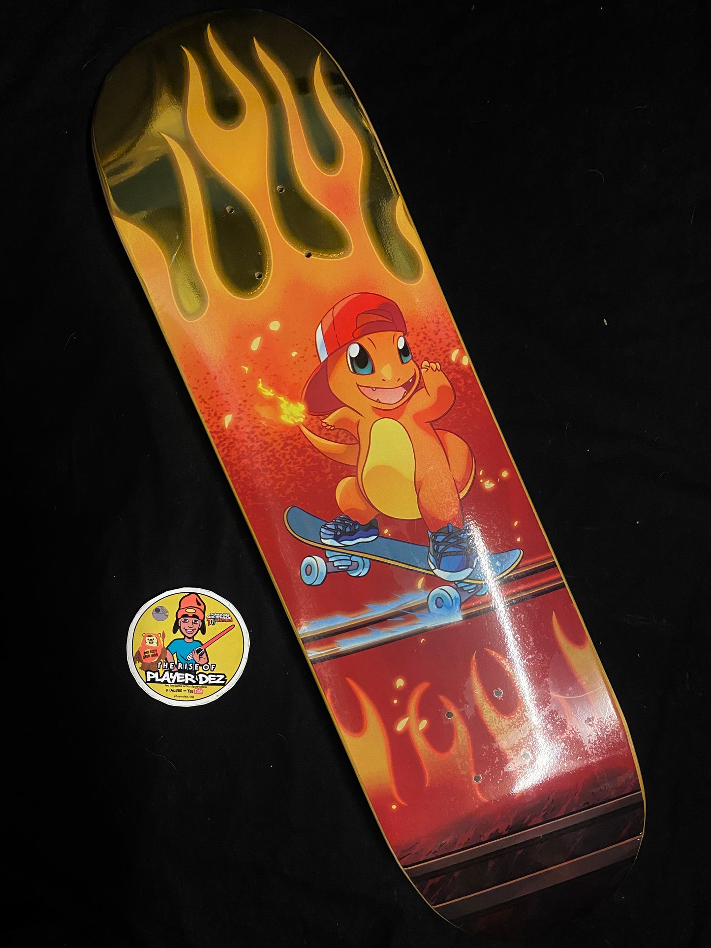 Monstars Gold Gnar Char Holofoil Skateboard Deck