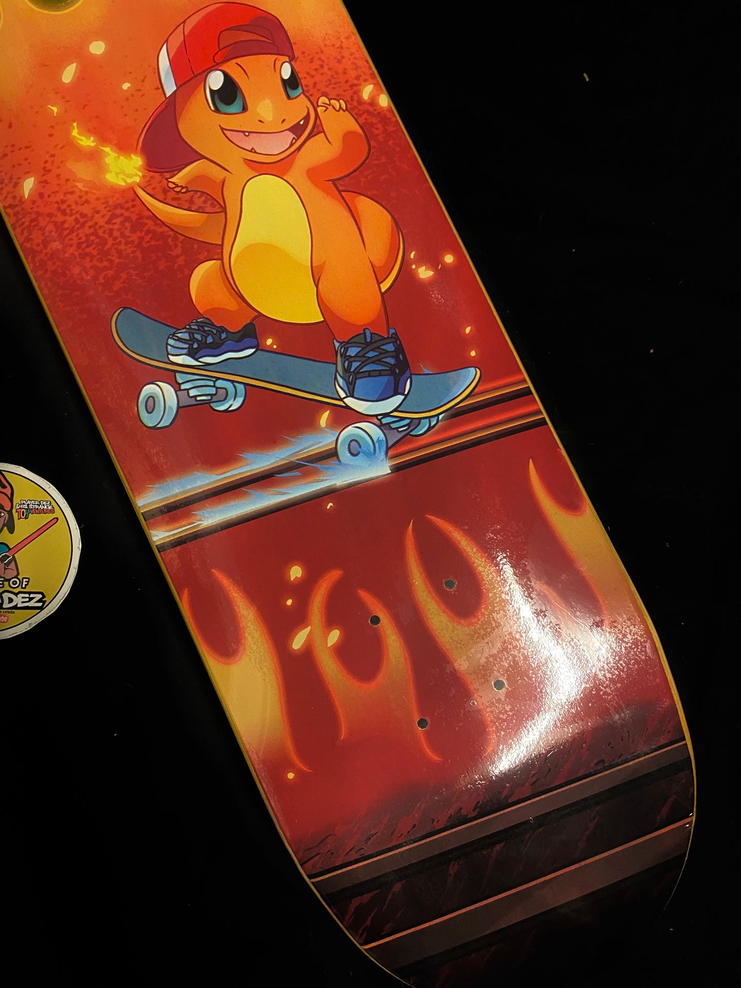 Monstars Gold Gnar Char Holofoil Skateboard Deck