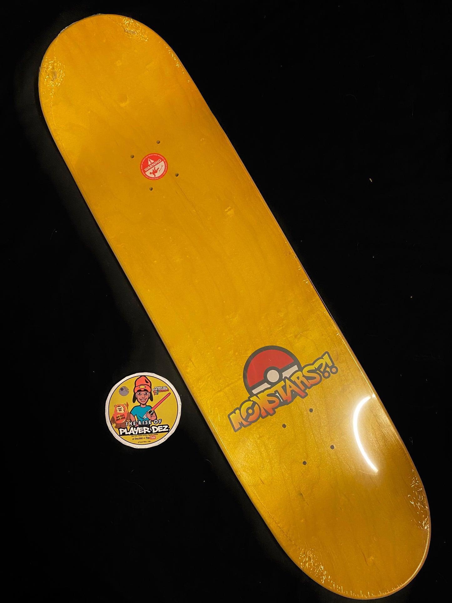 Monstars Gold Gnar Char Holofoil Skateboard Deck