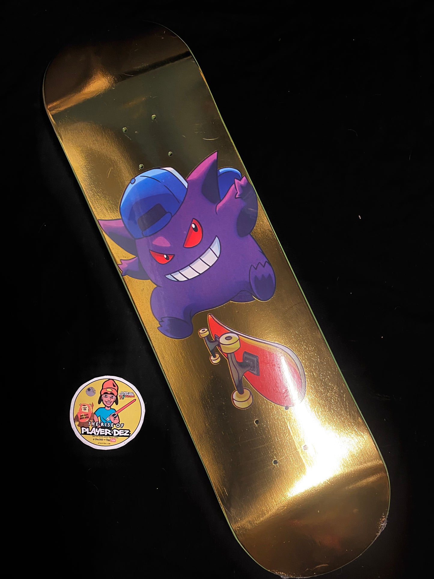 Monstars GnarGar Gold Holofoil Skateboard Deck