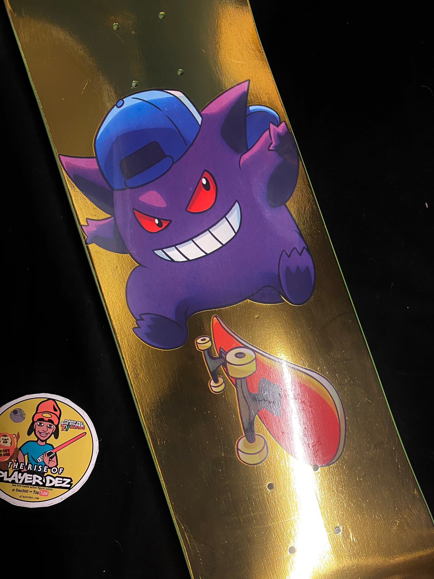 Monstars GnarGar Gold Holofoil Skateboard Deck