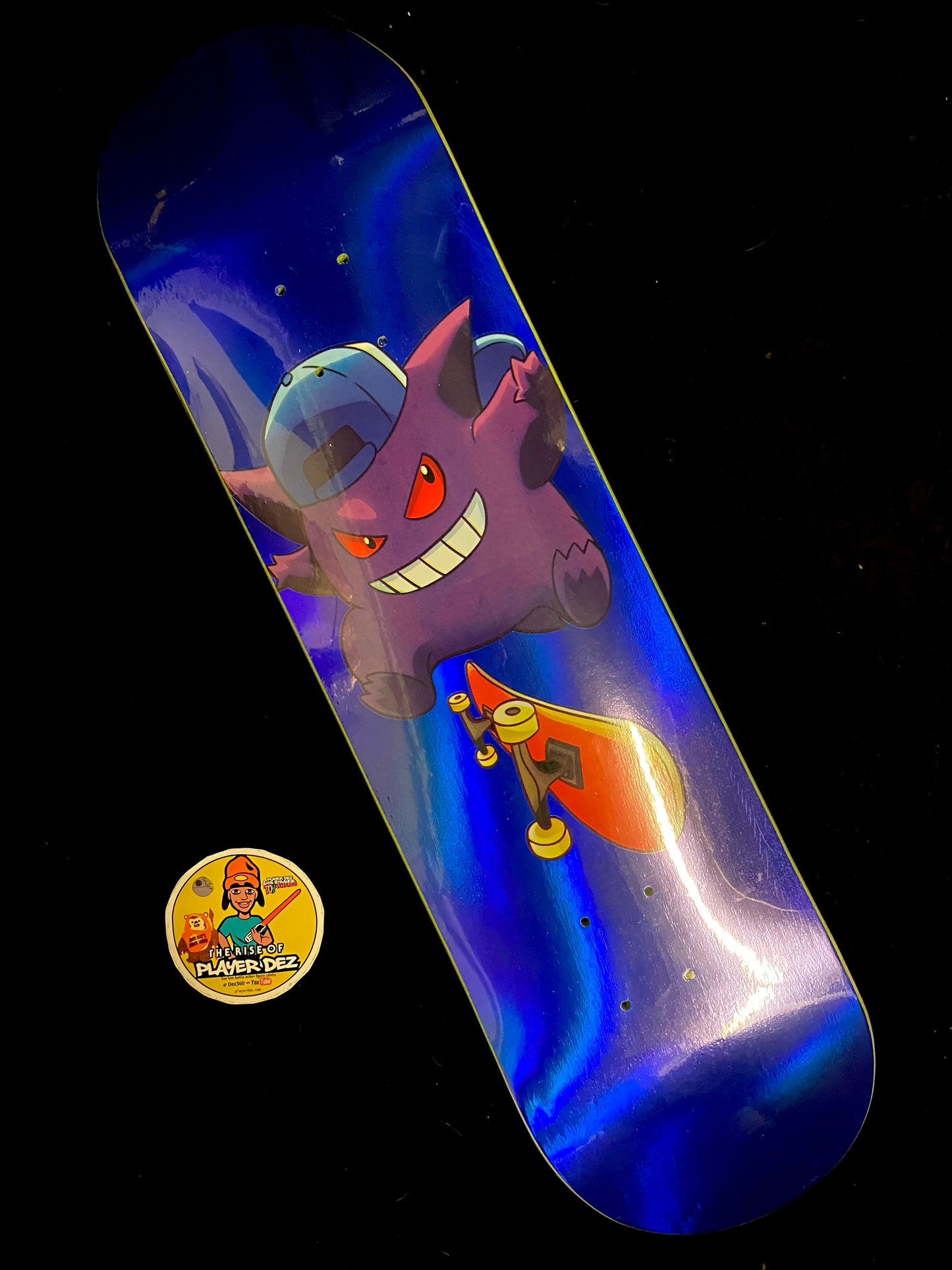 Monstars Blue Gnargar Holofoil Skateboard Deck