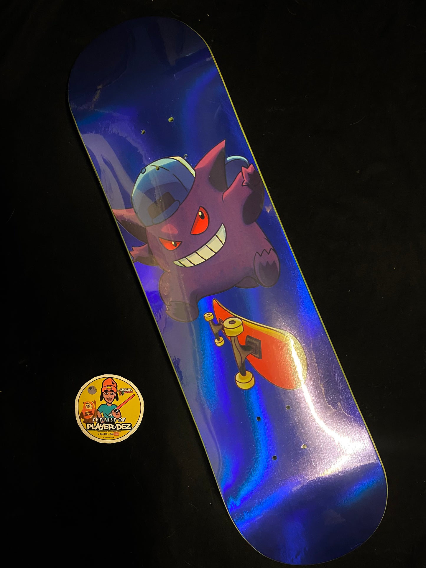 Monstars Blue Gnargar Holofoil Skateboard Deck