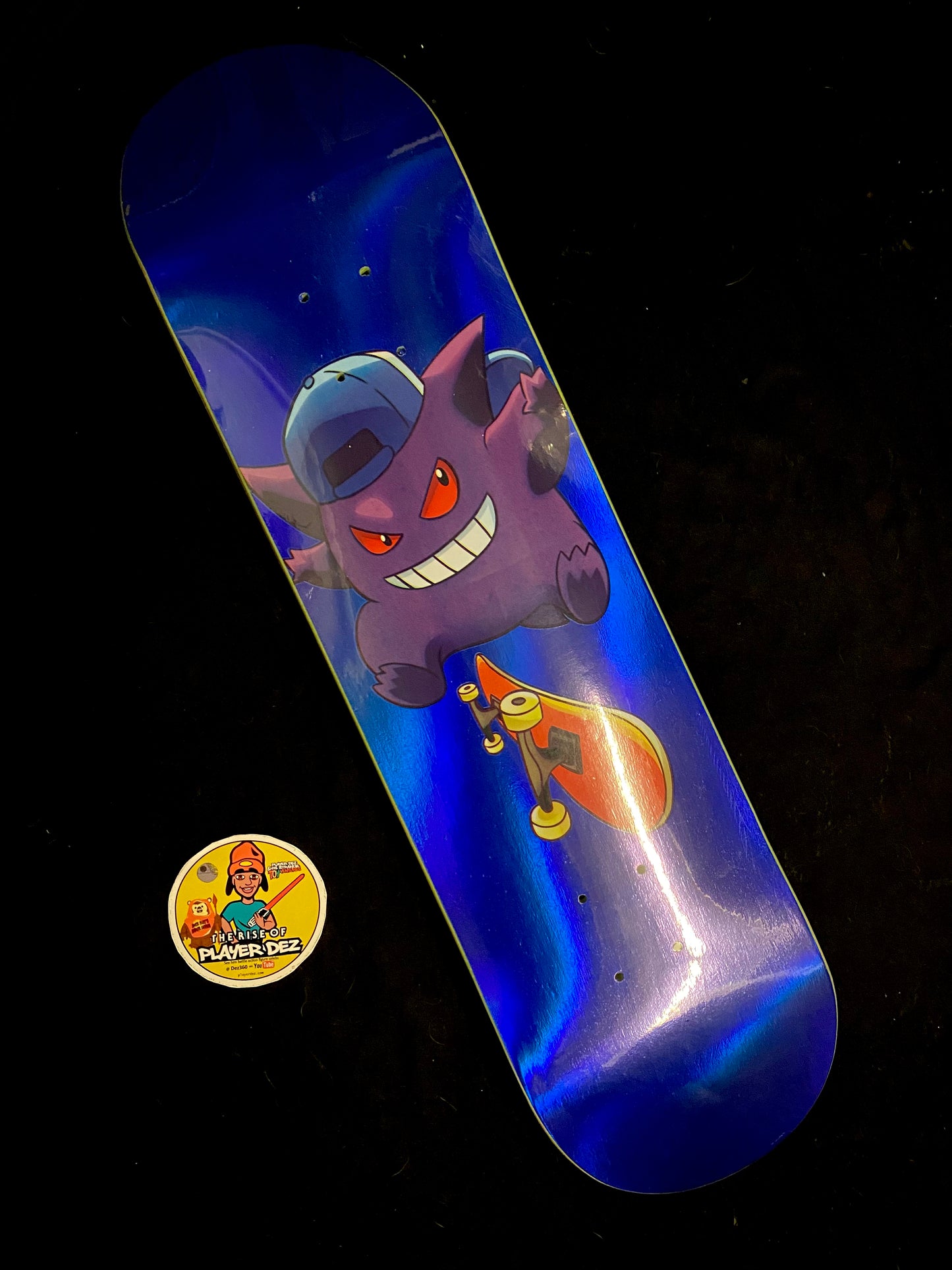 Monstars Blue Gnargar Holofoil Skateboard Deck