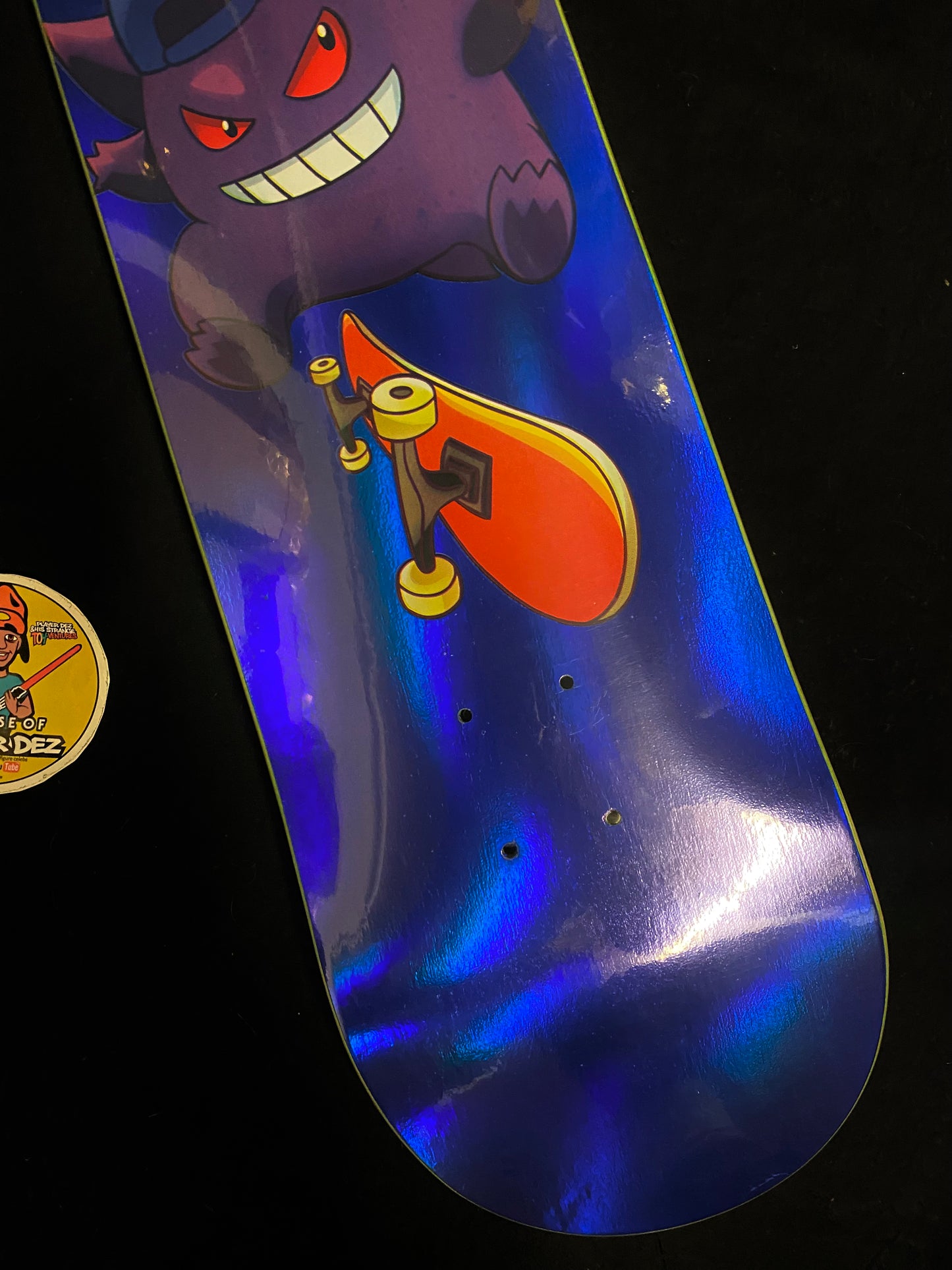 Monstars Blue Gnargar Holofoil Skateboard Deck