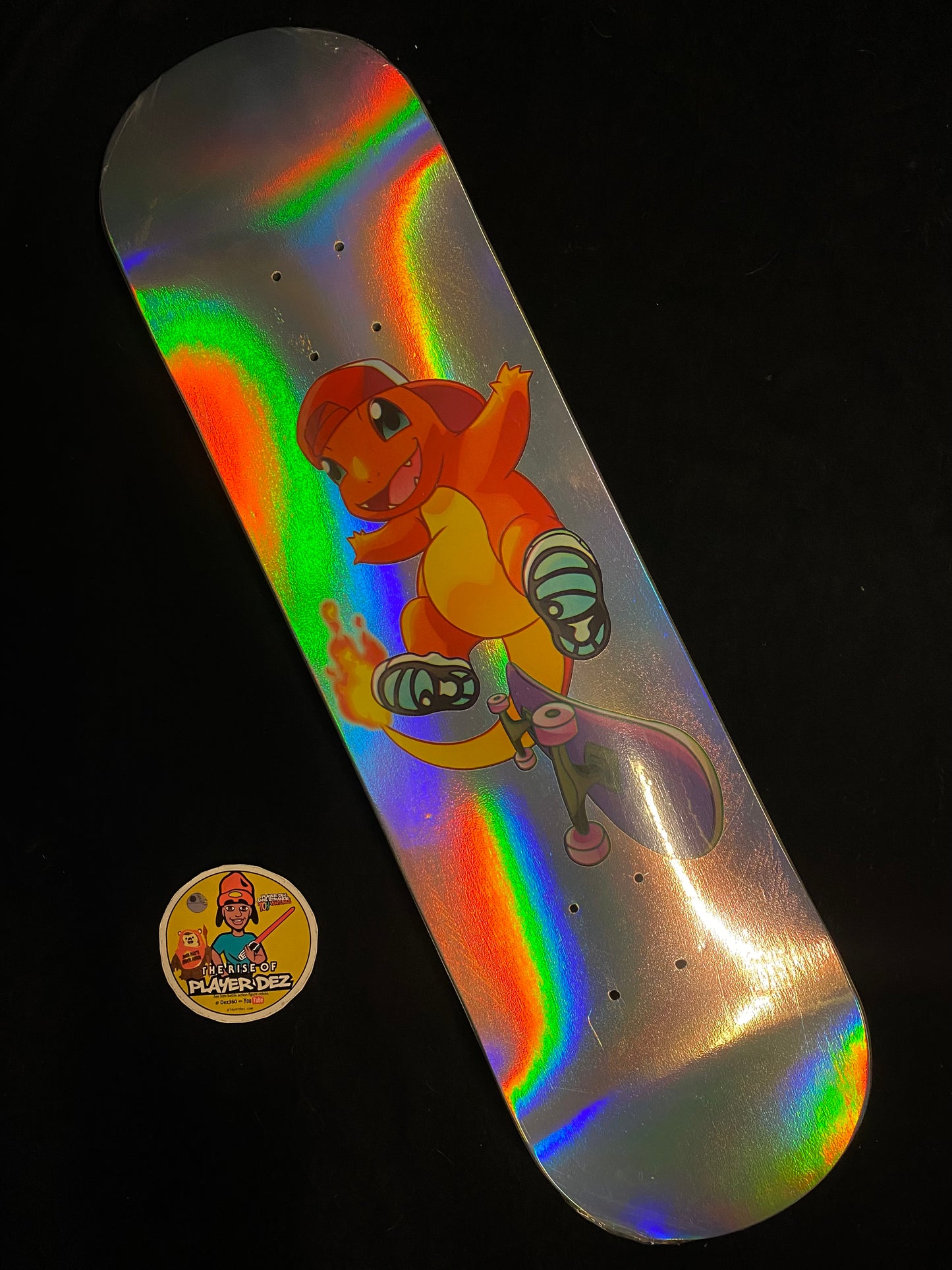 Monstars Rainbow Stoked Char Holofoil Skateboard Deck