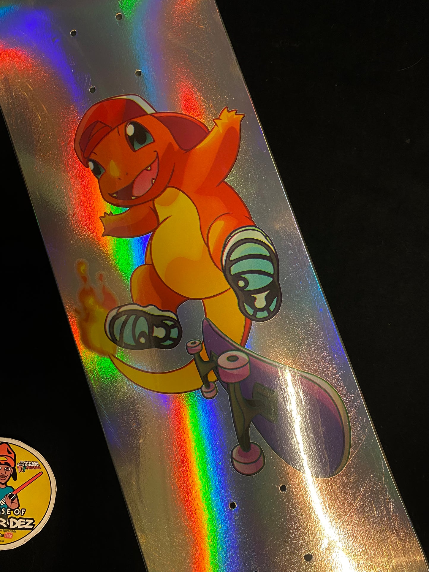 Monstars Rainbow Stoked Char Holofoil Skateboard Deck