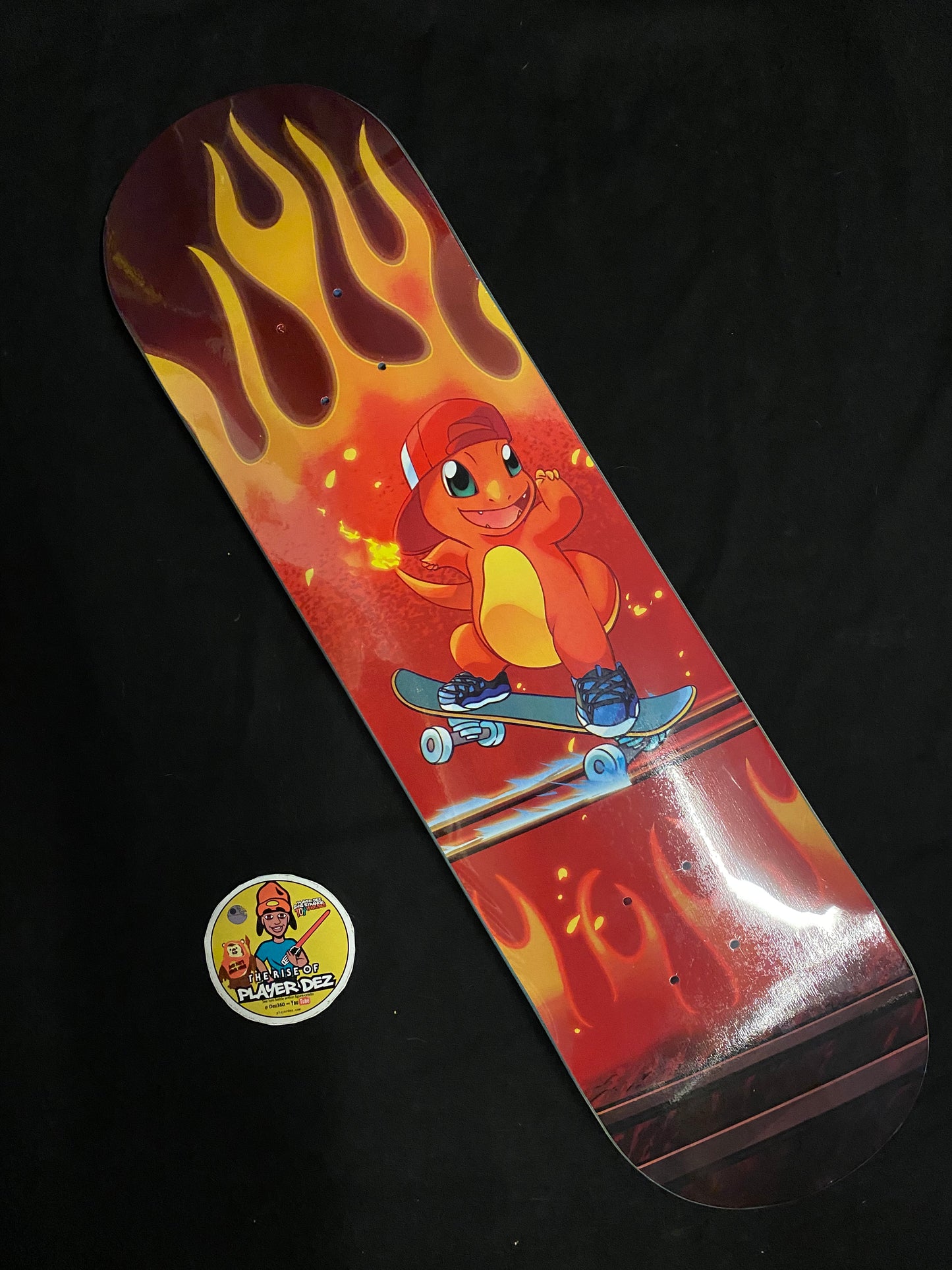 Monstars Gnarly CharRed Holofoil Skateboard Deck