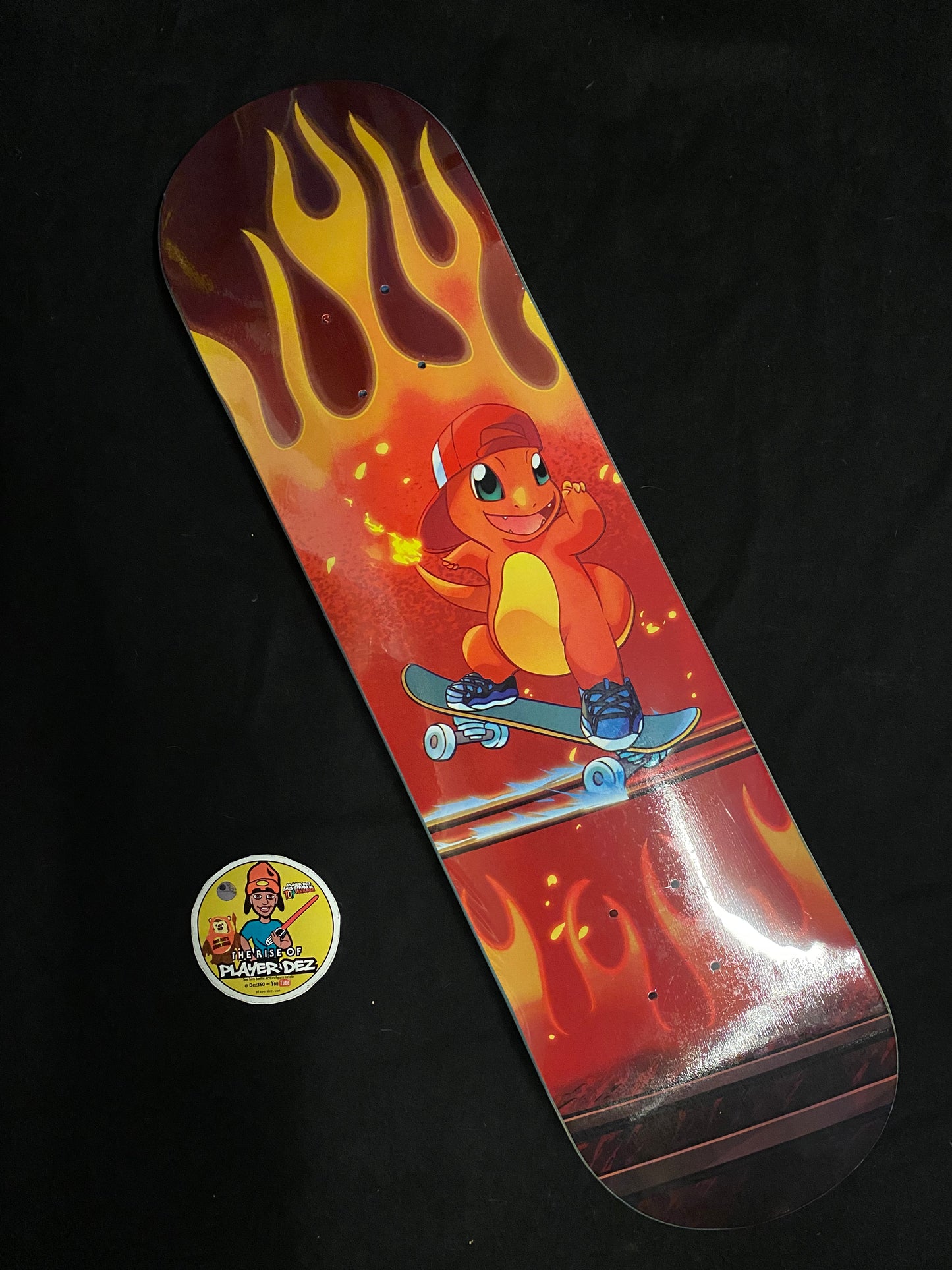 Monstars Gnarly CharRed Holofoil Skateboard Deck